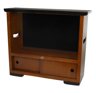 Travel Tea Cabinet bruin/zwart